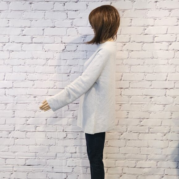 MASSIMO DUTTI, Cozy, classy pale light blue sweater - Picture 8 of 13